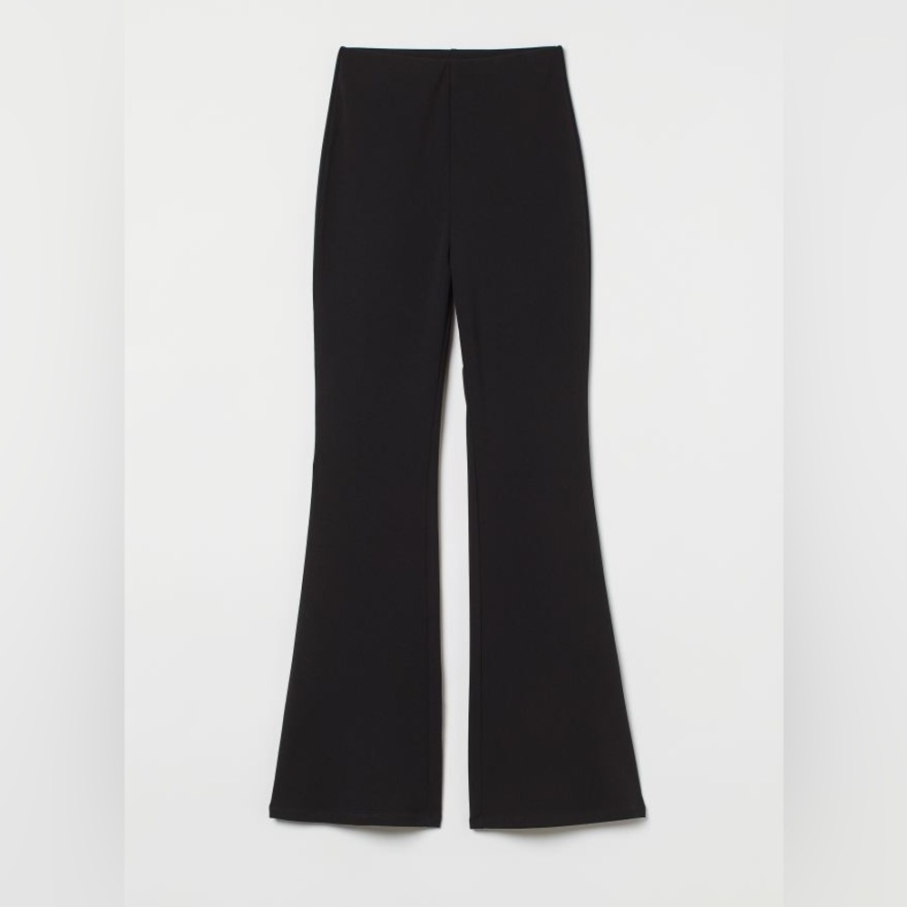 NWT H&M Black Flared Leggings Size 2